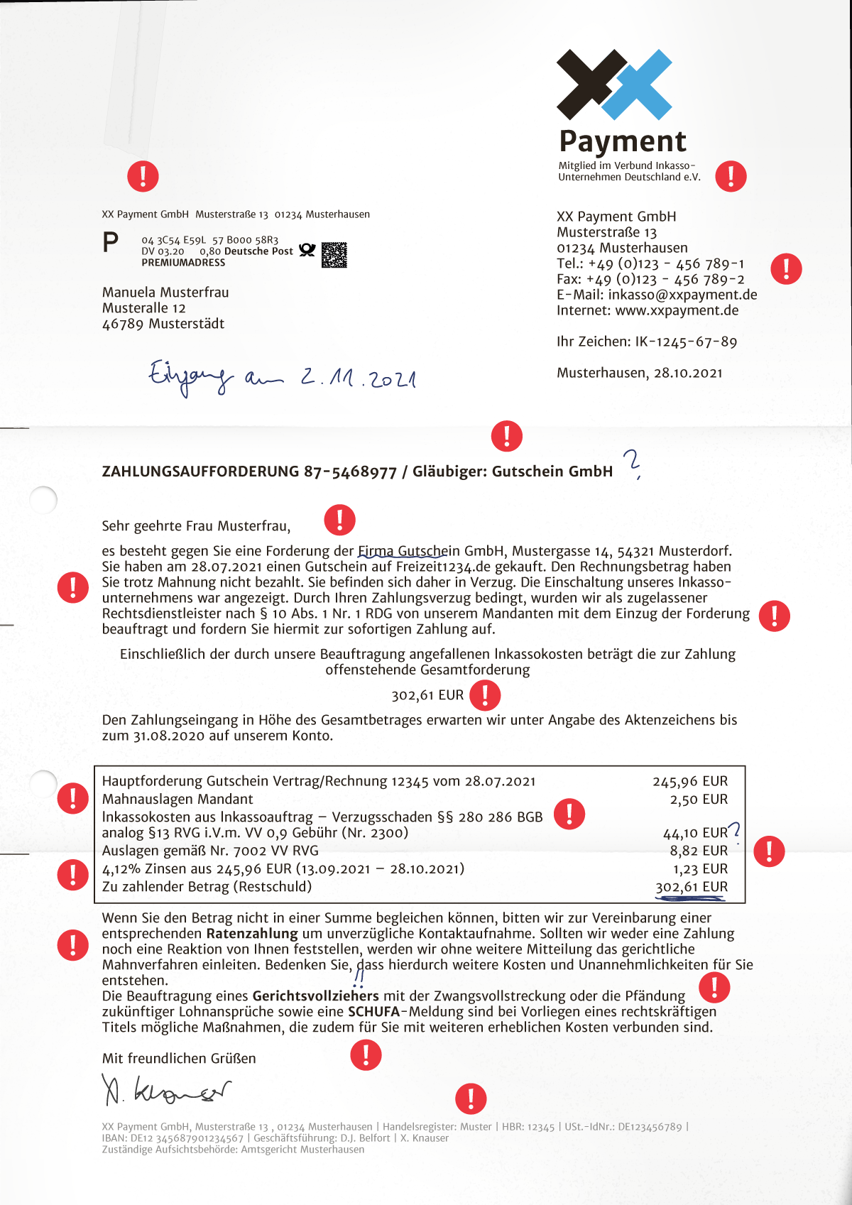 Fairmount GmbH – Inkasso? Zahlungsaufforderung?