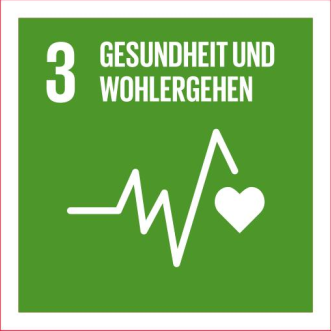 Signet mit dem Text "3 - Gesundheit und Wohlergehen"