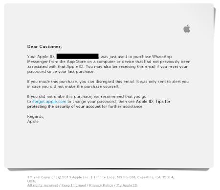 Phishing-Mail Apple