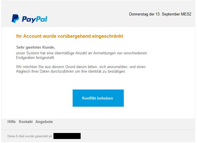 Phishing PayPal