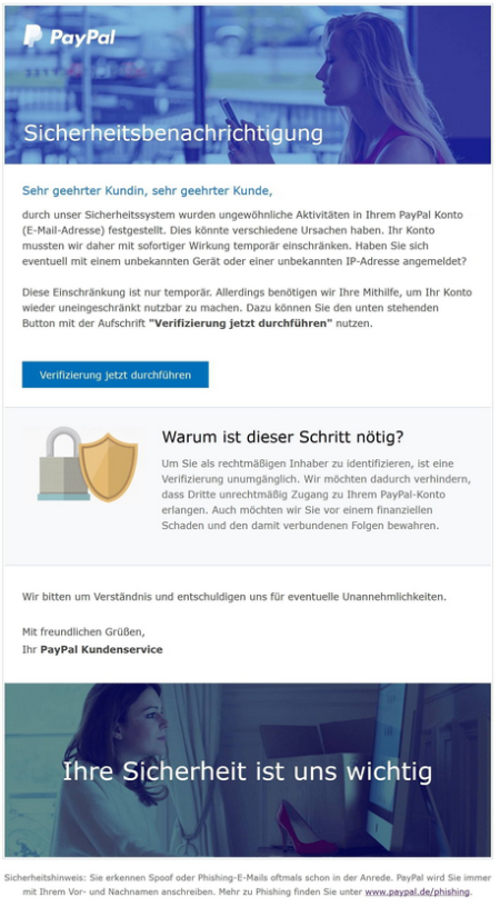 Phishing-Mail PayPal