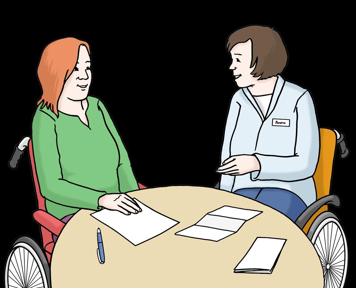 zwei Menschen am Tisch 