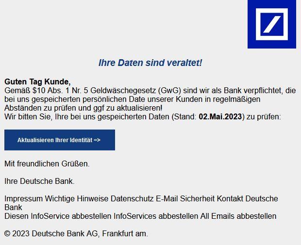 Deutsche Bank Phishing