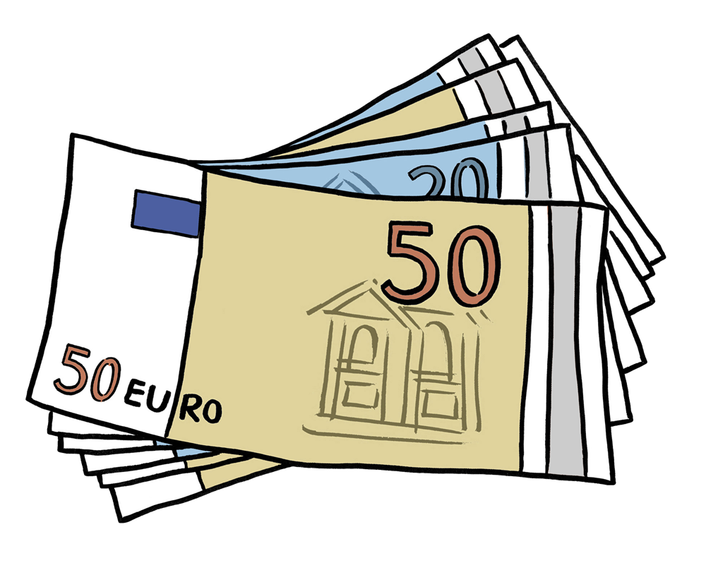 geldscheine viele 