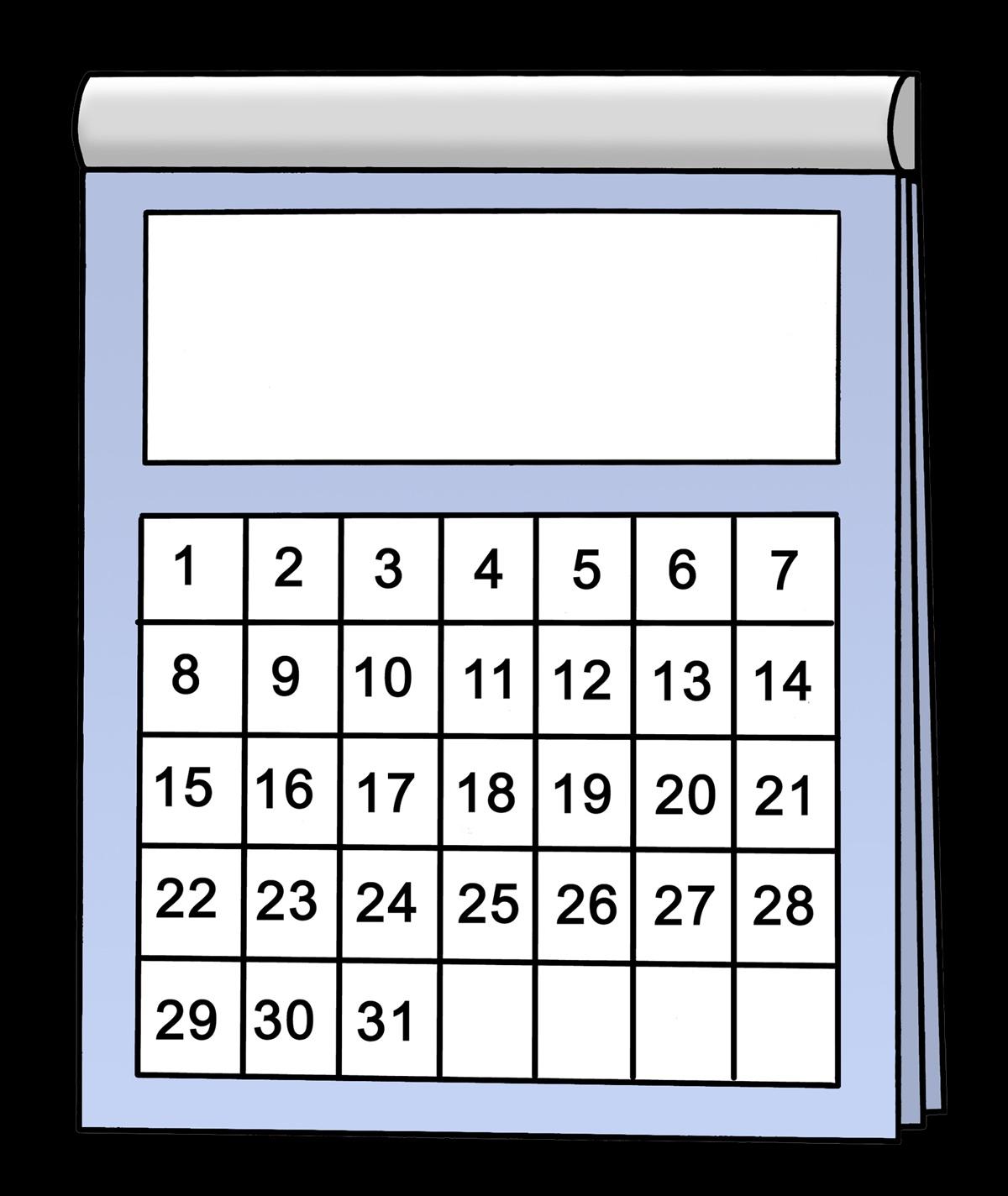 kalender mit 31 Tagen