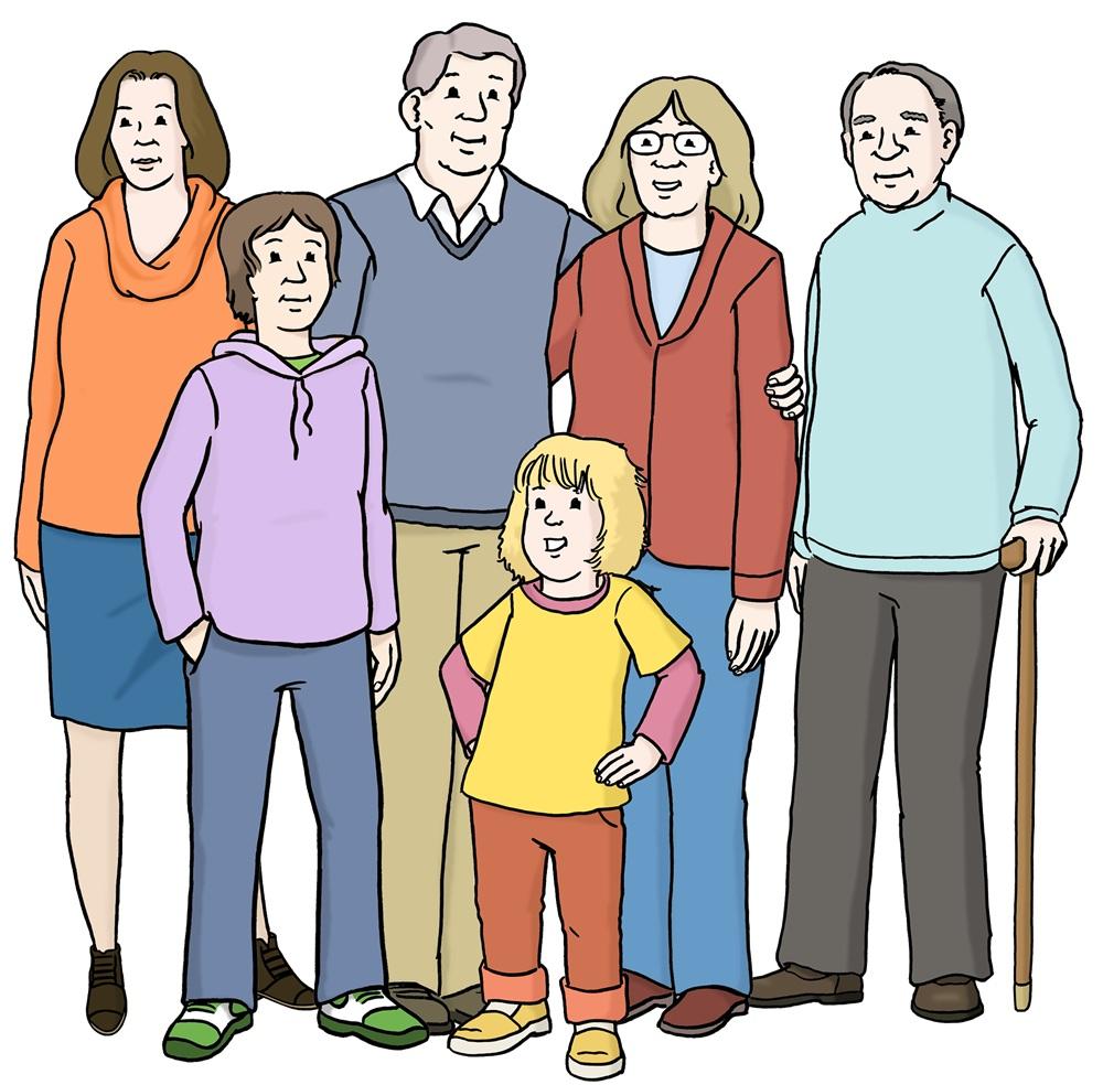 Menschen verschieden alt