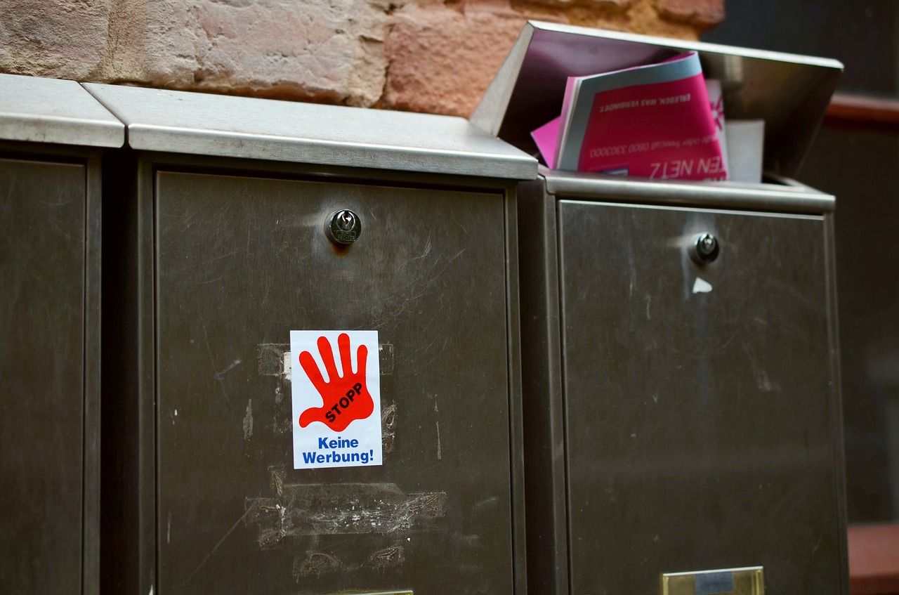 Aufkleber,keine Werbung kostenlose Zeitungen,Briefkasten,keine