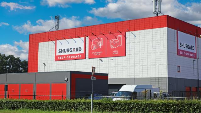 Außenaufnahme des Lagerraum-Anbieters Shurgard