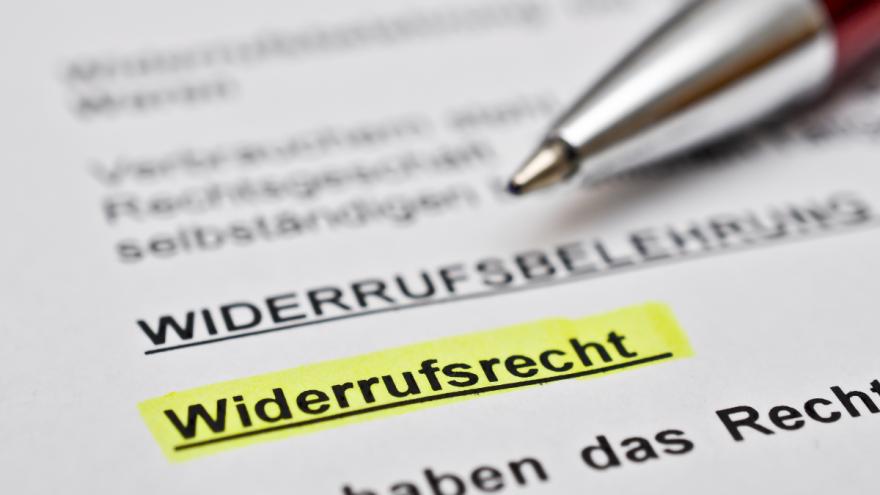 Widerrufsrecht