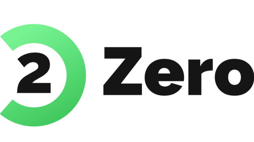 Logo der App "2Zero" mit stilisiertem Schriftzug