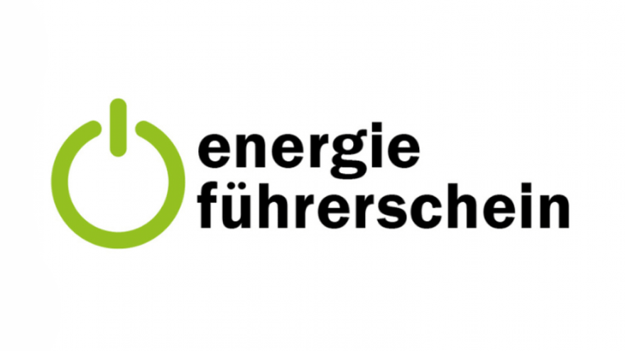Illustration einer Aktivitätsanzeige mit Schriftzug "energie führerschein"