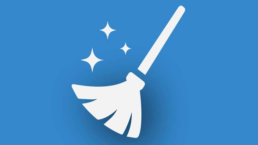 Illustration eines Besens als Logo der App "MÜLLweg! DE"