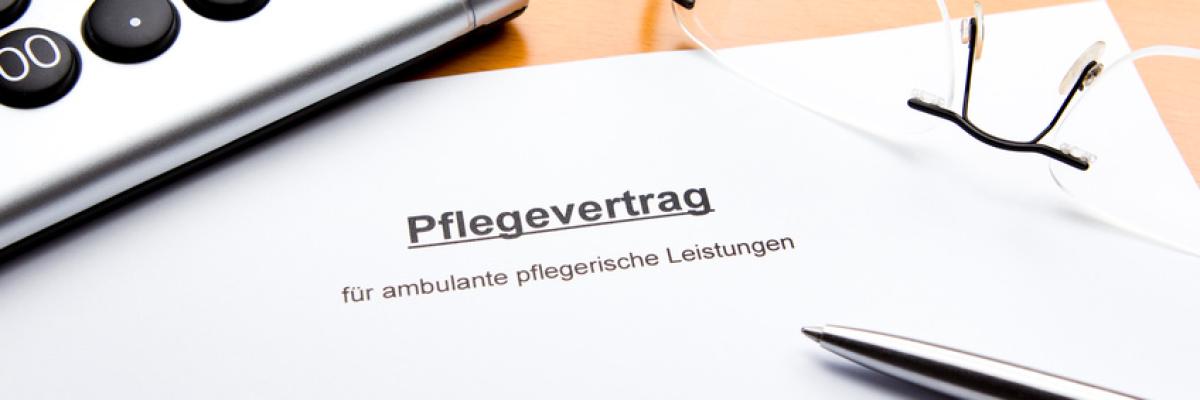 Pflegevertrag