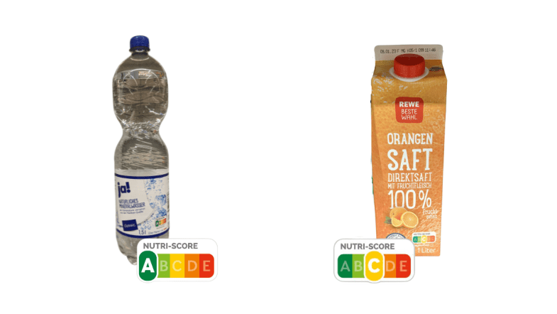 Nutri-Score Getränke